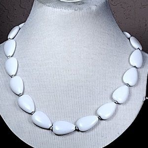 White Stone Necklace